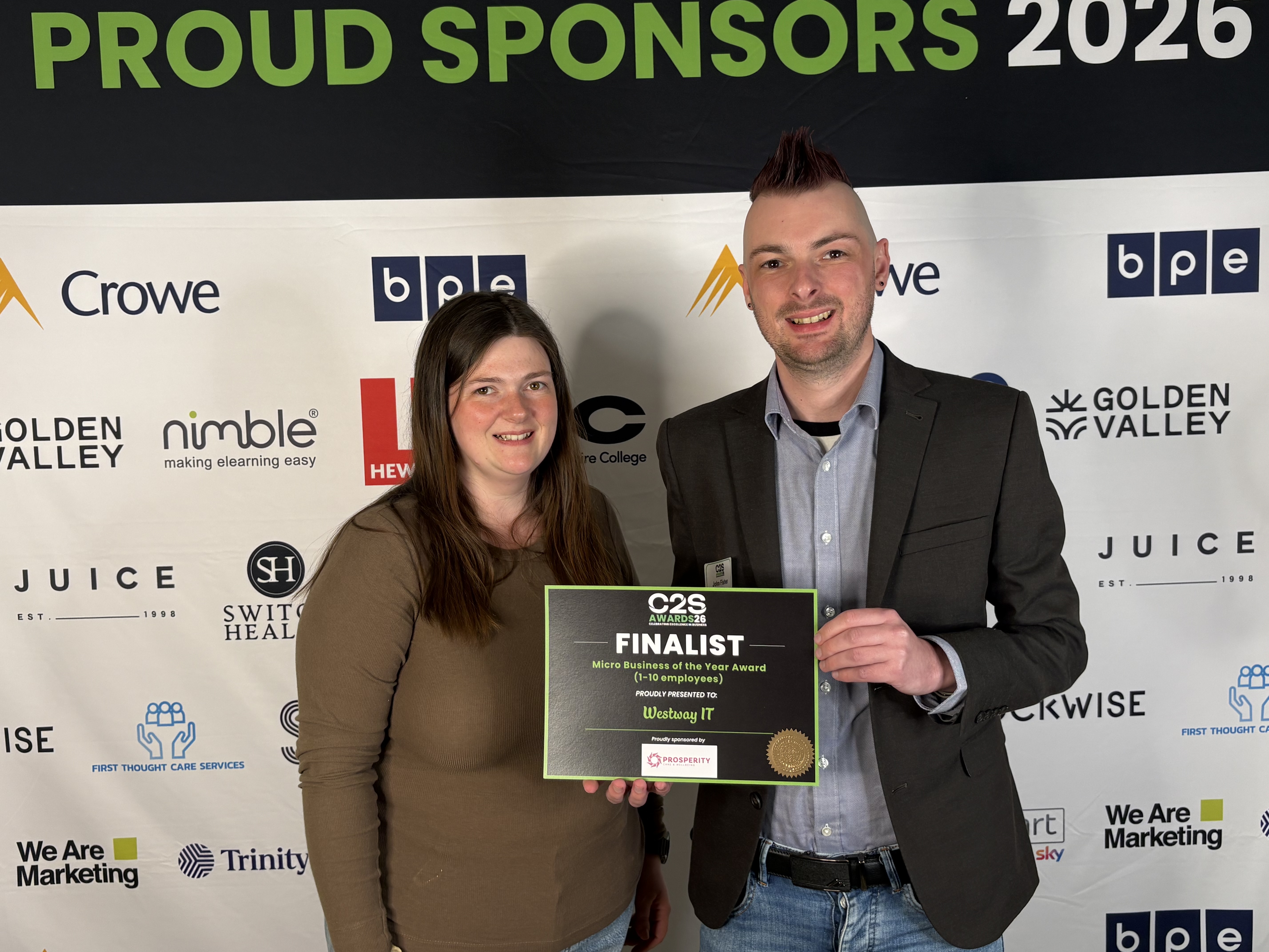 John & Rosie at C2S Awards 2026