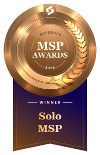 SuperOps Solo MSP of the Year Winner 2025