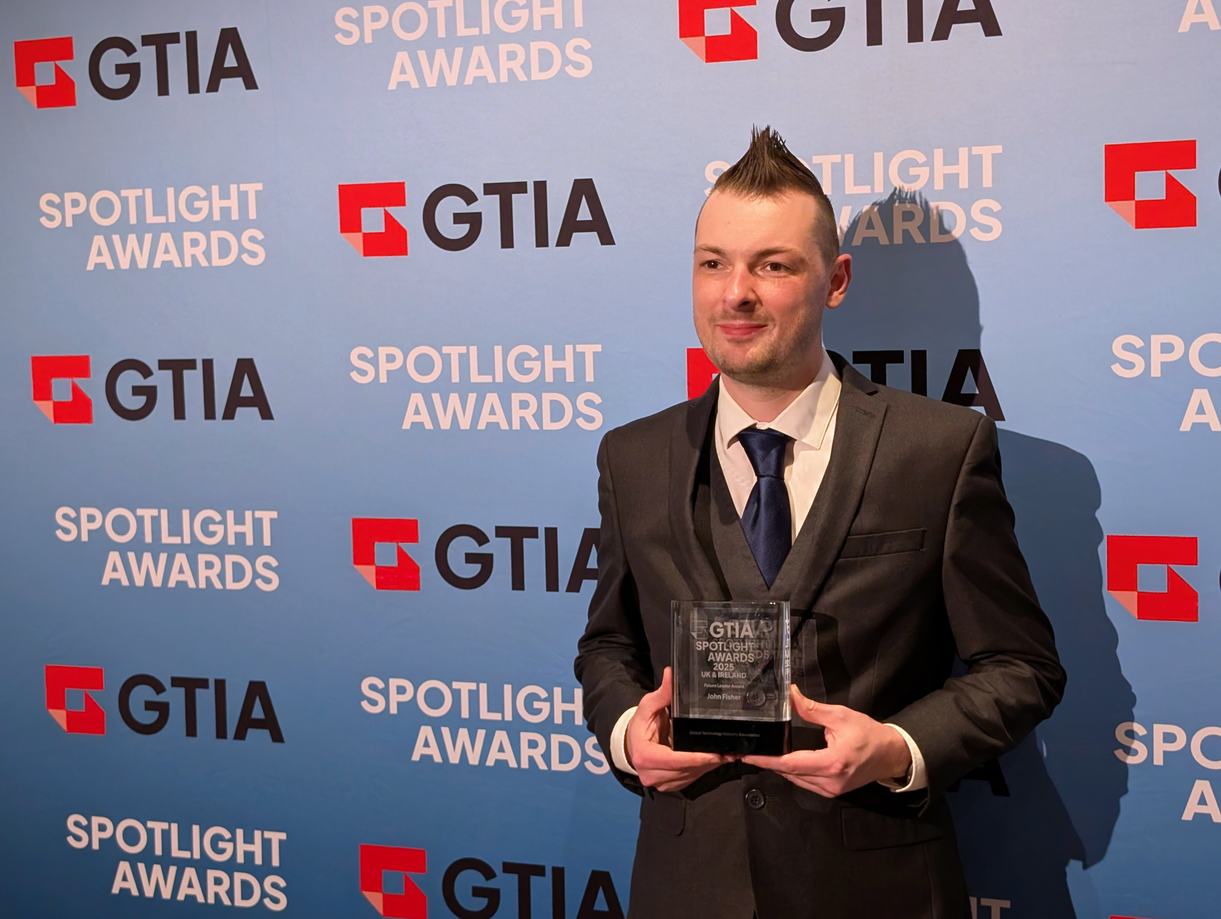 John Fisher with GTIA Future Leader 2025 Award